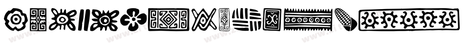 PreColumbian Ornaments One字体转换